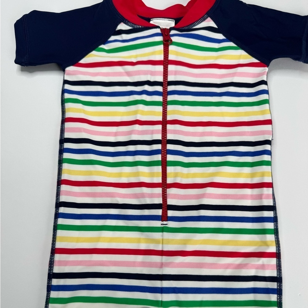 Hanna Anderrson Rainbow Striped Sun Block Rashguard Swimsuit 3-6M - Picture 2 of 4